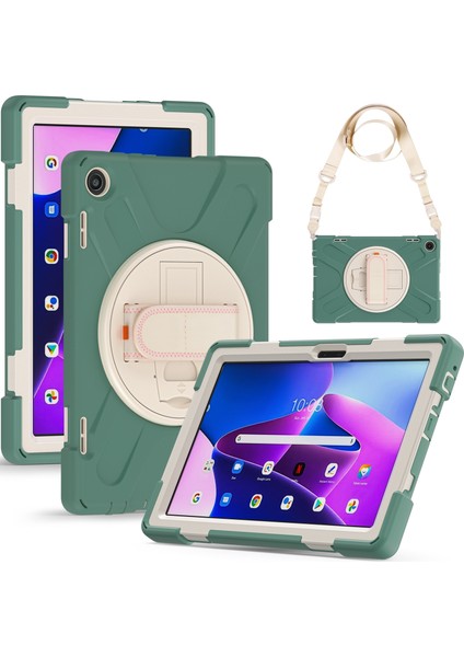 Lenovo Tab M10 10.1 3. Nesil Zümrüt Için Silikon + Pc Tablet Kılıfı (Yurt Dışından) fiyatları