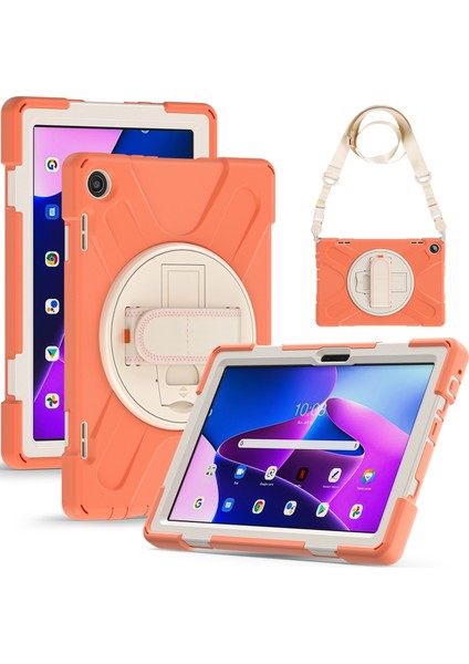 Lenovo Tab M10 10.1 3. Nesil Turuncu Için Silikon + Pc Tablet Kılıfı (Yurt Dışından) fiyatları