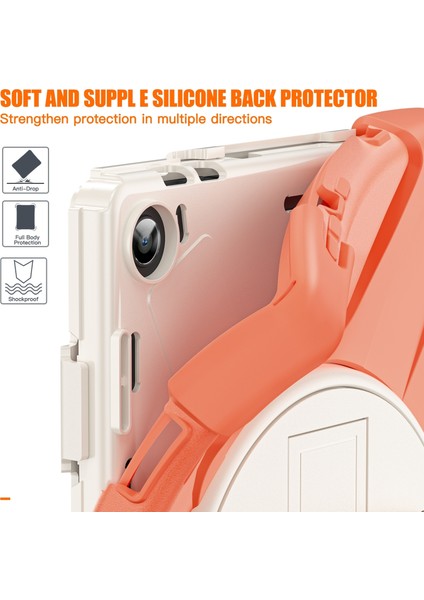 Lenovo Tab M10 10.1 3. Nesil Turuncu Için Silikon + Pc Tablet Kılıfı (Yurt Dışından) modelleri