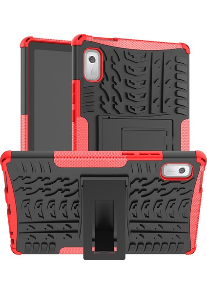 Lenovo Tab M9 Kırmızı Için Tpu + Pc Tablet Kılıfı (Yurt Dışından)