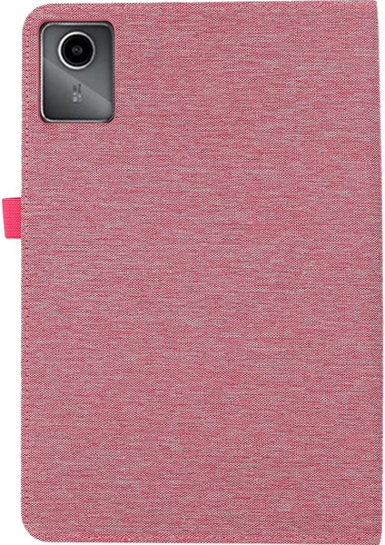 Lenovo Tab Plus 11.5 Pembe Için Kumaş Deri Kılıf (Yurt Dışından) modelleri