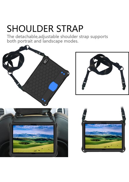 Lenovo Tab M10 TB-X505X/F Petek Eva + Pc Shl Siyah + Mavi Için (Yurt Dışından) fırsatları