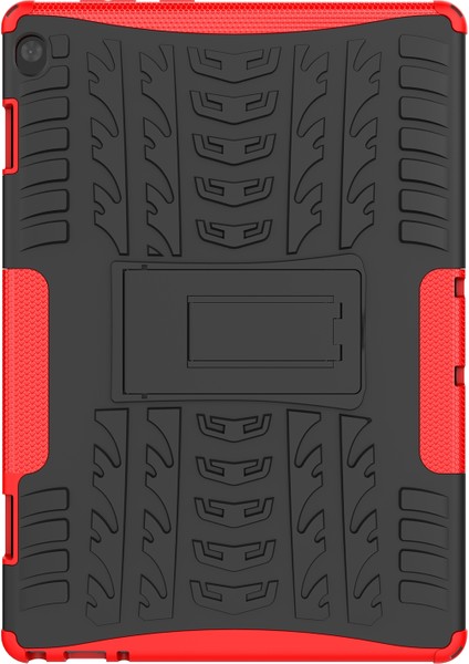 Lastik Dokusu Tpu+Pc Kılıfı Lenovo Tab M10 X605 / X505 Kırmızı (Yurt Dışından) fiyatları