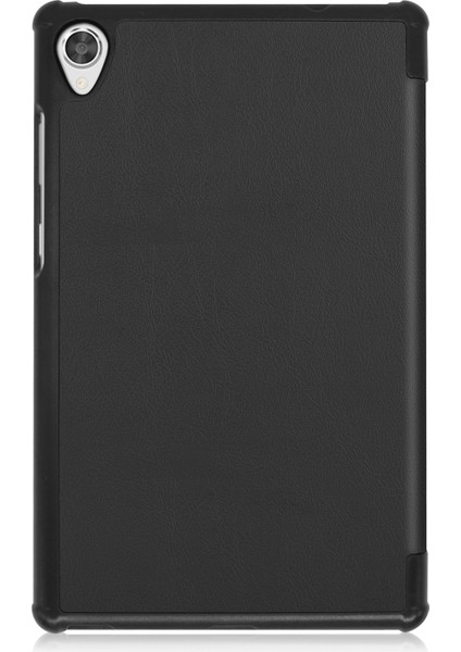 Lenovo Tab M8 3. Nesil Siyah Için Custer Texture Deri Kılıf (Yurt Dışından)