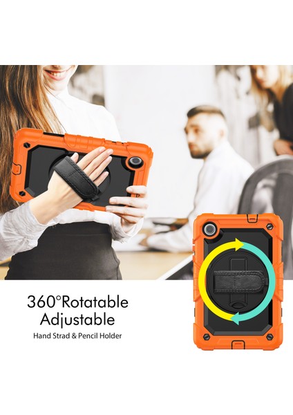 Lenovo Tab M8 4. Nesil Turuncu Için Silikon Hibrit Pc Kılıfı (Yurt Dışından) fiyatları