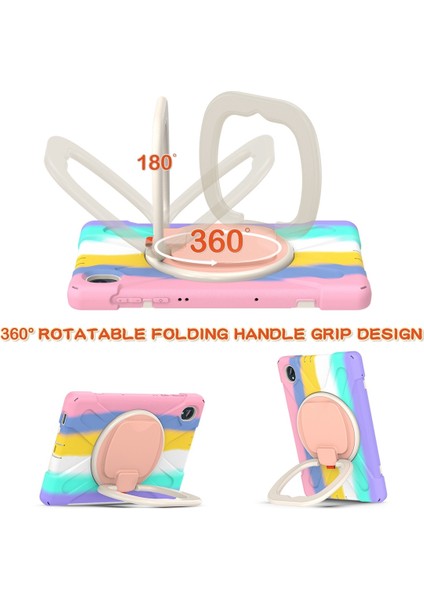 Lenovo Tab K10 / M10 Plus Renkli Pembe Için Silikon + Pc Kılıfı (Yurt Dışından) fırsatları