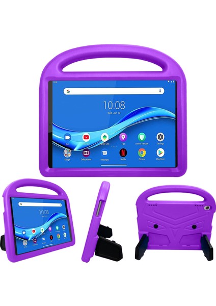 Lenovo Tab M10 Plus 10.3 Mor Için Serçe Stili Eva Düz Düşme Önleyici Kapak (Yurt Dışından)