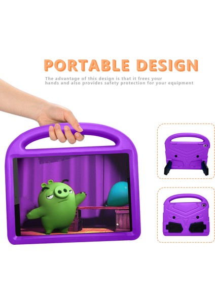 Lenovo Tab M10 Plus 10.3 Mor Için Serçe Stili Eva Düz Düşme Önleyici Kapak (Yurt Dışından) fırsatları