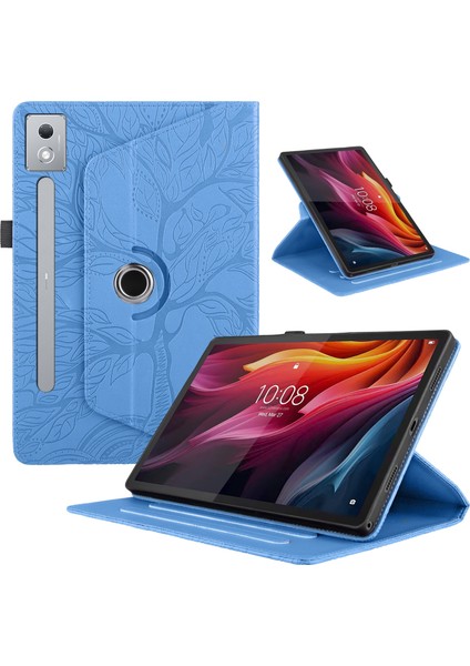 Lenovo Tab P12 / Xiaoxin Pad Pro 12.7 2025 Mavi Için Deri Kılıf (Yurt Dışından)