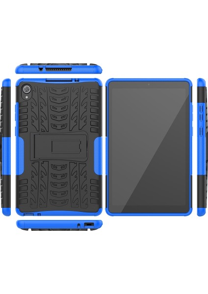 Lenovo Tab M8 (2020) TB-8705F 8,0 Inç Mavi Lastik Dokusu Kılıfı (Yurt Dışından) fırsatları