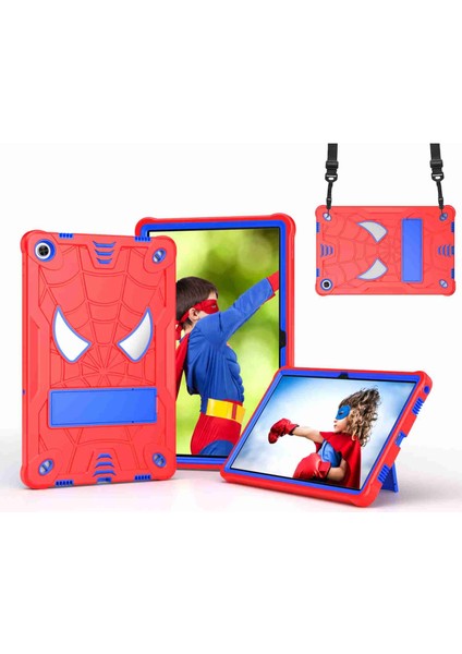 Lenovo Tab M10 Plus 10.6 3. Nesil 2022 Kırmızı + Mavi Pc Tablet Kılıfı (Yurt Dışından)