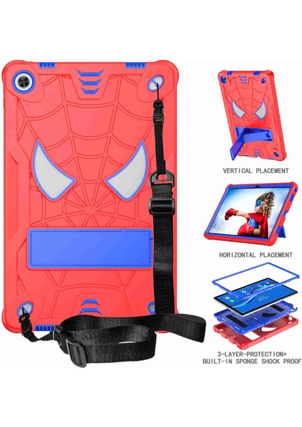 Lenovo Tab M10 Plus 10.6 3. Nesil 2022 Kırmızı + Mavi Pc Tablet Kılıfı (Yurt Dışından) fiyatları