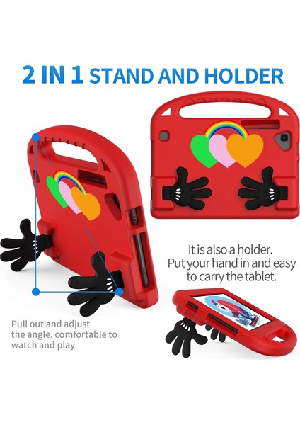 Lenovo Tab M8 Için Eva Tablet Kılıfı 4. Gen Kırmızı (Yurt Dışından) fiyatları