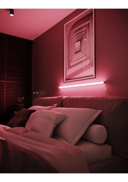 Uzaktan LED Abajur Aplik Gece Lambası Rgb 256 Renk Lambader Yuksek Işık Sistemi / 120CM