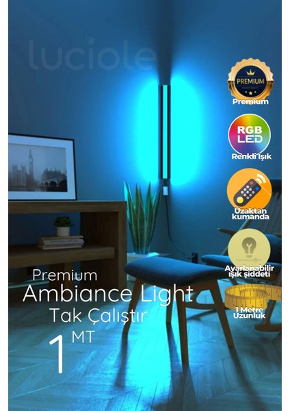 LED Lambader Renk Rgb4 Animasyon Uzaktan Kumandalı Yapışkanlı Duyellow fırsatları