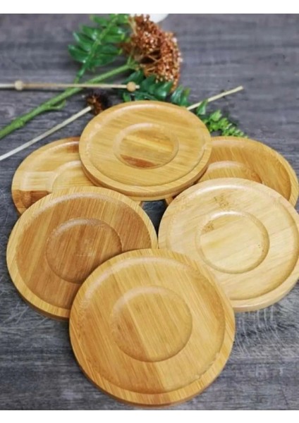 Bambu Çay Tabağı Seti - Doğal ve Şık Çay Sunum Tabağı | Çay, Kahve ve Fincan Altlığı modelleri