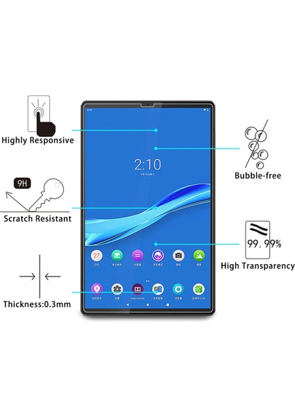 2 Adet 9h 0.3mm Patlamaya Dayanıklı Temperli Lenovo M10 Plus X606 Gl Film (Yurt Dışından) fırsatları