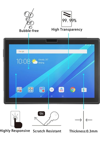 Lenovo Tab 10.1 X504F Için Tablet I Lenovo Tab 10.1 X504F Için 1 Adet Gl Film (Yurt Dışından)