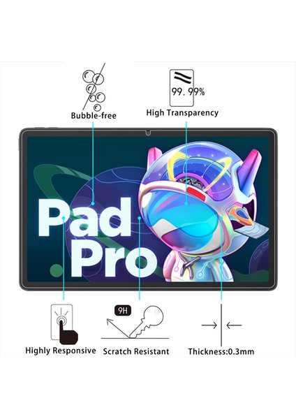 Temperli Lenovo Pad Pro 2022 Için 11.2 Inç Lenovo Pad Pro 2022 Için 11.2 Inç Tab P11 Pro Gen 2 11.2 1 Adet Gl Film (Yurt Dışından)