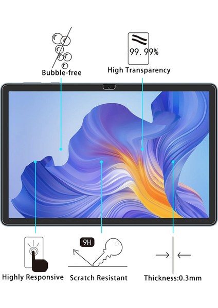 Dıylooks Honor Pad X8 Için Temperli 1 Adet Gl Film (Yurt Dışından)