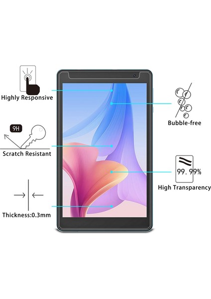 Blackview Tab 5 Için 2 Adet Temperli Tablet Blackview Tab 5 Için 2 Adet Gl Film (Yurt Dışından)