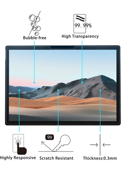 Microsoft Surface Book 3 Için 2 Adet Microsoft Surface Book 3 Için 13,5 Inç 13,5 Inç 2 Adet Gl Film (Yurt Dışından)