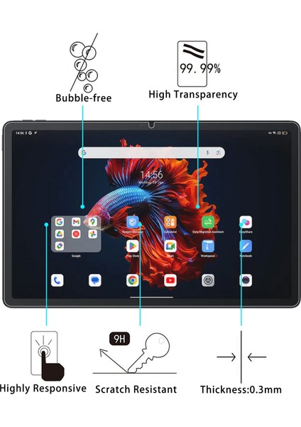 Blackview Mega 1 11.5 Için 2 Adet Temperli Gl Film (Yurt Dışından) modelleri