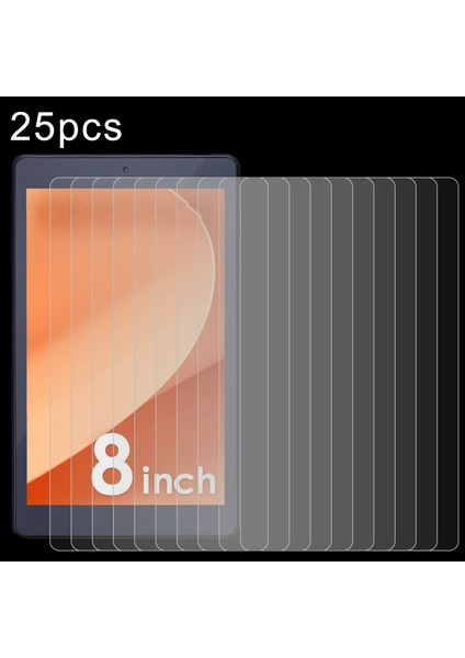 Luca TE084 M4V1-B 8.0 Için 25 Adet Temperli Tablet Gl Film (Yurt Dışından)