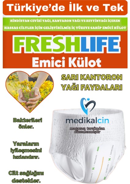 Külotlu Hasta Bezi Yetişkin Emici Külotlu Bez Xl (Extra Büyük Boy) 120 Adet 4 Paket