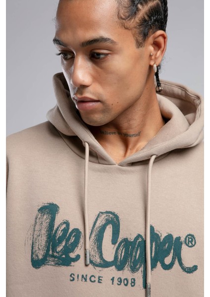 Gregory Erkek Kapüşonlu Sweatshirt Bej fırsatları