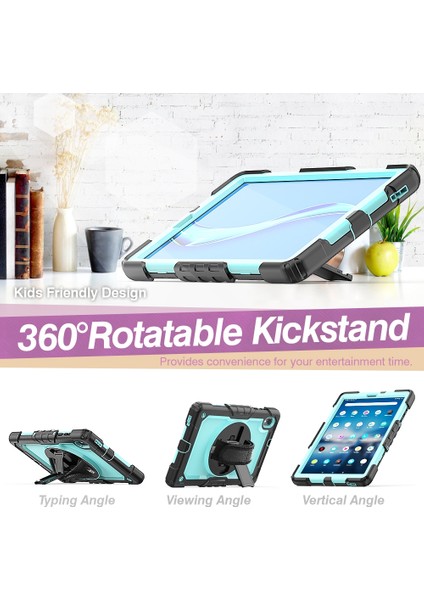 Silikon + Pc Tablet Kılıfı Lenovo Tab M10 Hd TB-X306X Siyah Açık Mavi (Yurt Dışından) modelleri