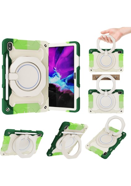 Lenovo Tad P11 Renkli Yeşil Için Silikon + Pc Kılıfı (Yurt Dışından)