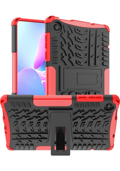 Lenovo Tab M8 4. Nesil Kırmızı Için Tpu+Pc Tablet Kılıfı (Yurt Dışından)