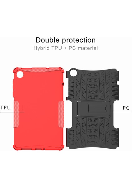 Lenovo Tab M8 4. Nesil Kırmızı Için Tpu+Pc Tablet Kılıfı (Yurt Dışından) fırsatları