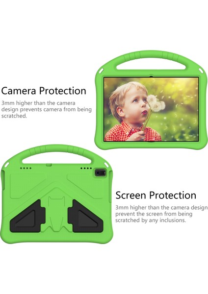 Lenovo Tab E10 TB-X104F Eva Düz Düşme Önleyici Koruyucu Kılıf Shl Tutucu Yeşil (Yurt Dışından) fırsatları