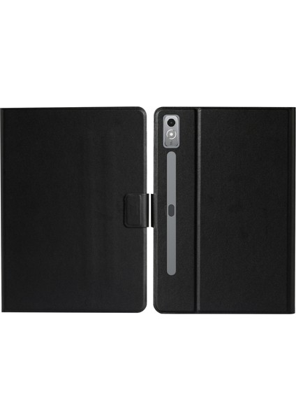 Lenovo Tab P12 2023 / TB370FU Siyah Için Deri Kılıf (Yurt Dışından)