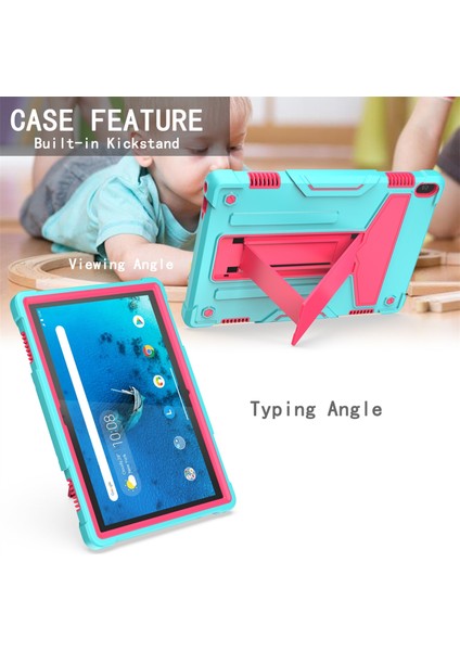 Pc+Silikon Kılıf Lenovo M10 Fhd Rel TB-X605F Nane Yeşili + Gül Kırmızı (Yurt Dışından) modelleri