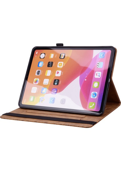 Lenovo Tab M11 / Xiaoxin Pad 11 2024 Kahverengi Için Kabartmalı Pu Kılıf (Yurt Dışından)