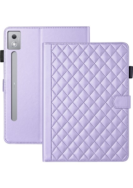 Lenovo Xiaoxin Pad Pro 12.7 2025 Mor Için Deri Tablet Kılıfı (Yurt Dışından) modelleri