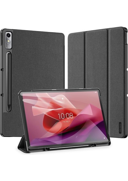 Domo S Pu Tablet Kılıfı Lenovo Tab P12 12.7 2023 Siyah (Yurt Dışından)