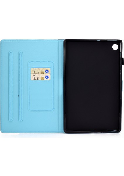 Lenovo Tab M10 Plus Için Renkli Desenli Deri Kılıf Lenovo Tab M10 Plus TB-X606 Halk-Özel (Yurt Dışından)