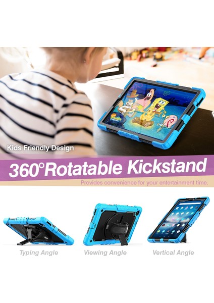 Lenovo Tab M10 Fhd Plus Tutucu Açık Mavi ile Koruyucu Kılıf Için (Yurt Dışından) modelleri