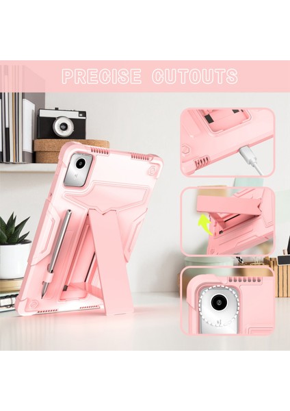 Lenovo Tab M11/ Xiaoxin Pad 11 2024 Pembe Altın Için Silikon + Pc Kılıfı (Yurt Dışından) fiyatları