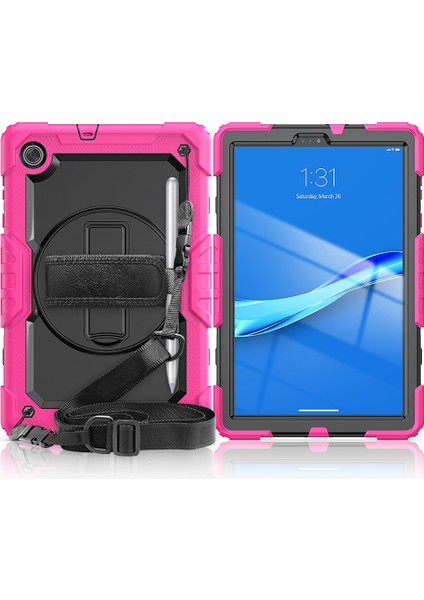 Lenovo Tab M10 Fhd Plus Tutuculu Koruyucu Kılıf Gül Kırmızısı Için (Yurt Dışından) fiyatları