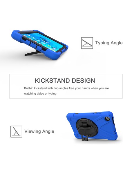 Lenovo Tab M8 Mavi Için Silikon + Pc Kılıfı (Yurt Dışından) fırsatları