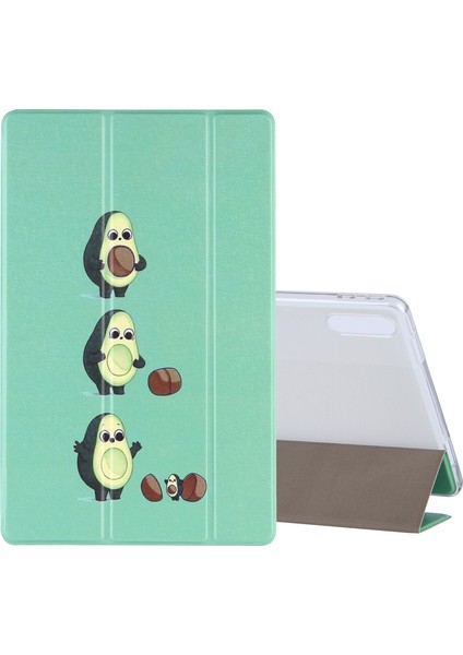 Lenovo Tab P11 Pro (TB-XJ706F) Deri Kılıf Avokado Için (Yurt Dışından)