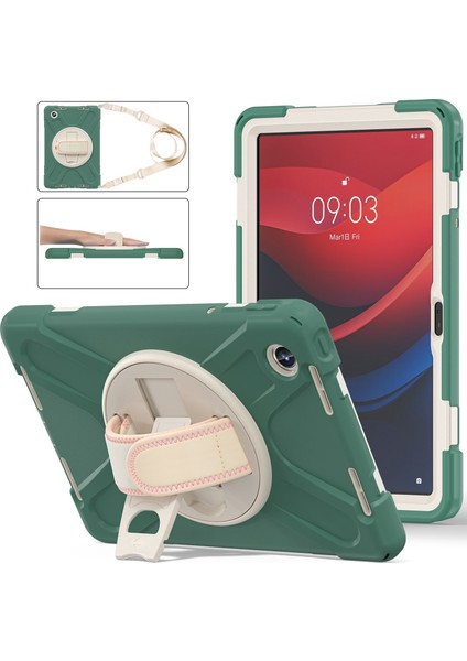 Hibrit Pc Tablet Kılıfı Lenovo Tab M11 /xiaomi Pad 11 2024 Zümrüt Yeşili (Yurt Dışından)