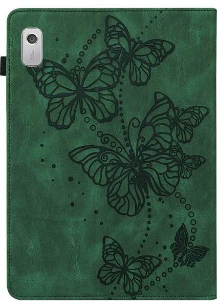Lenovo Tab M9 Yeşil Desenli Deri Tablet Kılıfı (Yurt Dışından) fırsatları