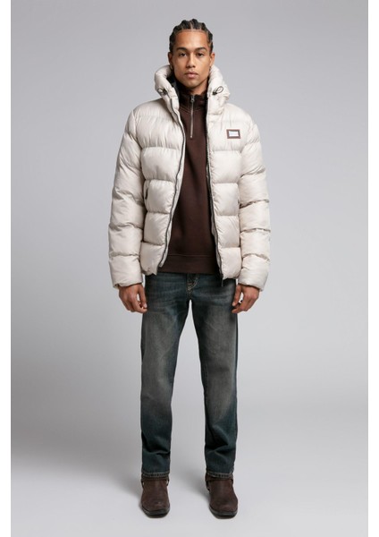 Monce Erkek Kapüşonlu Mont Bej fırsatları