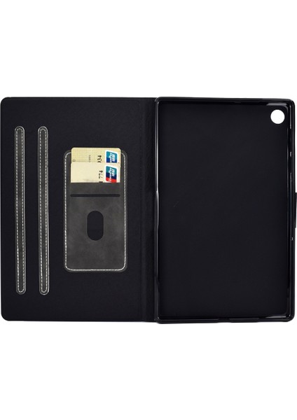 Lenovo M10 Plus TB-X606F Gri Için Deri Kılıf (Yurt Dışından)
